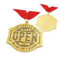 Médaille de souvenir bon marché personnalisé promotionnel plaqué or
